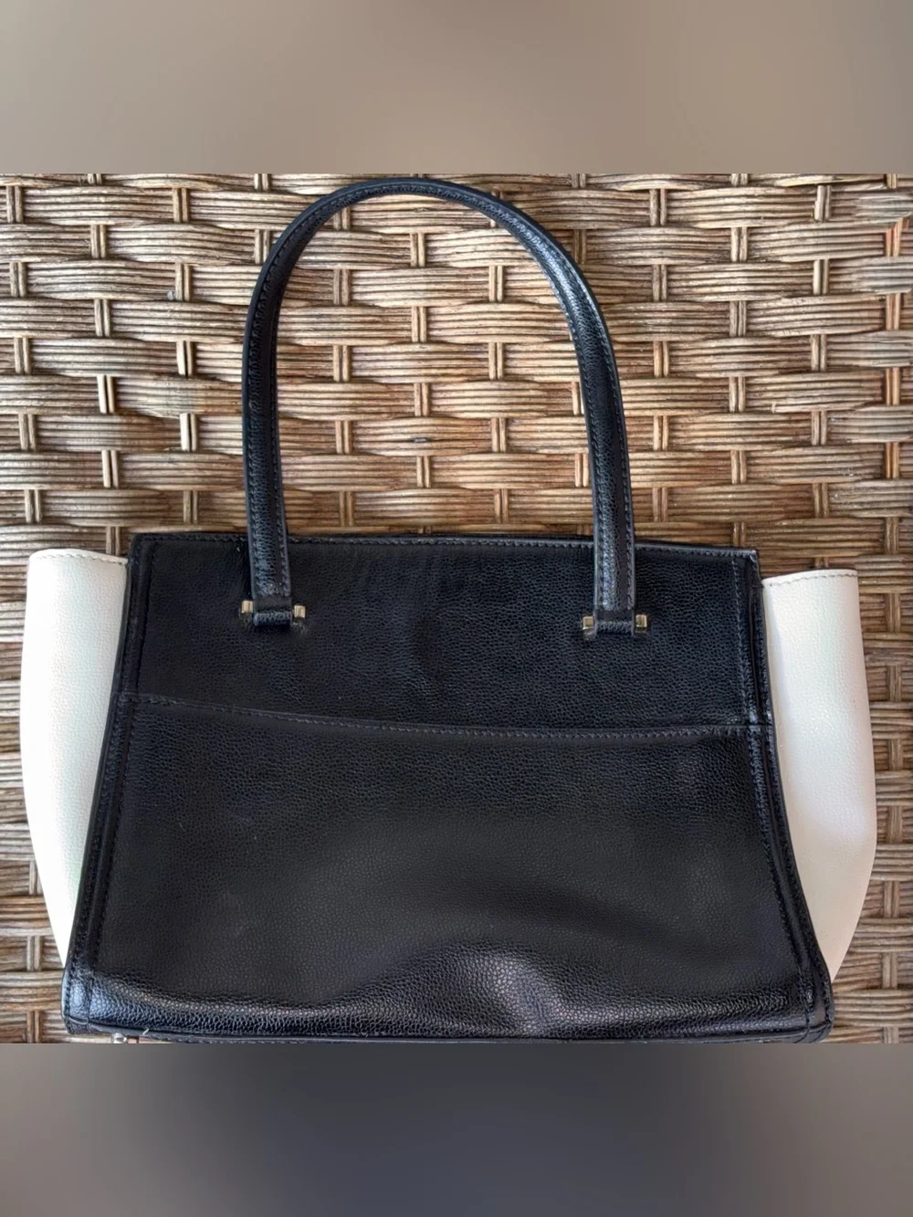 Kate Spade Patterson Drive Small Geraldine Satchel - Black & Cement Two-Tone